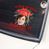 Custom Funny Face Class Of 2026 Graduation Car Window Decal Sticker HA75 920432
