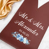Personalized Mr Mrs Wedding Leather Wine Bag Engagement Gift, Wedding Gift CH07 896380