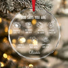 Personalized God Says You Are Glass Circle Ornament Gift For Christmas TH10 894799