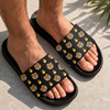 Custom Dog Cat Face Photo With Icon Slide Sandals - Gift For Dog Cat Lovers HO82 902580