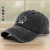 Custom Name Sack Ball Personalized Washed Denim Baseball Cap Funny Gifts for Men CH07 910200