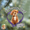 Custom Dog Photo Forever In My Heart Memorial Acrylic Ornament HA75 897520