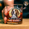 Custom Photo Easily Distracted By My Dog And Whiskey Print Whiskey Glass HA75 897958