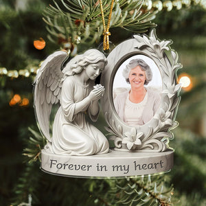 Custom Photo Forever In My Heart Memorial Acrylic Ornament HA75 897870