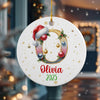 Custom Name With Alphabet Letter Ceramic Ornament For Christmas TH10 896311