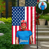Custom Photo American Flag Garden Flag CH07 910380