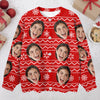 Custom Face Photo With Christmas Pattern Ugly Cardigan CH07 899820