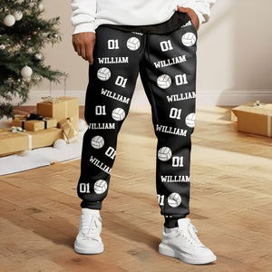 Custom Name, Number Volleyball Personalized Sweatpants HA75 897674