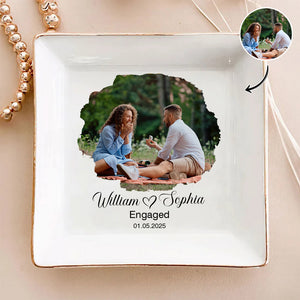 Custom Couple Photo For Engaged Ring Dish TH10 896969