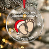 Christmas Baby Shower - Personalized Glass Ornament Gifts For New Moms, New Dads, New Parents CH07 899280