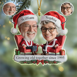 Custom Growing Old Together Since Couple Acrylic Ornament CH07 899252