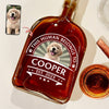 Custom Dog Photo This Human Belong To Whiskey Bottle For Dog Lovers LM32 895021