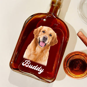 Custom Dog Photo Whiskey Bottle For Dog Lovers CH07 895974