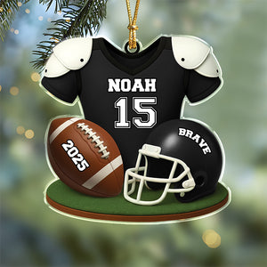 Personalized American Football Acrylic Ornament Football Team Gift HA75 898076