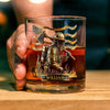 Custom Name Firefighter Personalized Print Whiskey Glass Gift For Dad, Father HA75 898062