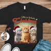 Merry Christmas My Human Servant Custom Funny Cat Photo Shirt CH07 896290