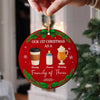 Our First Christmas As A Family Personalized Christmas Ceramic Ornament HA75 897800