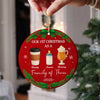 Our First Christmas As A Family Personalized Christmas Ceramic Ornament HA75 897800