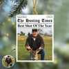 Custom Photo The Hunting Times - Hunter Of The Season Acrylic Ornament HA75 897562