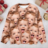 Custom Funny Kid Face Cardigan Gift For Family CH07 899826