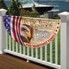 Personalized We The People, One Nation Under God, American Eagle Jesus Non-Pleated Fan Flag CH07 910564