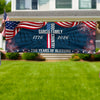 Custom Family Name Patriotic American Flag 250 Years of Blessing God Banner CH07 910644