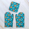 Personalized Pet Photo with Cute Pattern Oven Mitt, Custom Gift for Pet Lovers LM32 899229