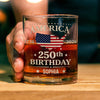 Custom Name America 250th Birthday Whiskey Glass TH10 898687