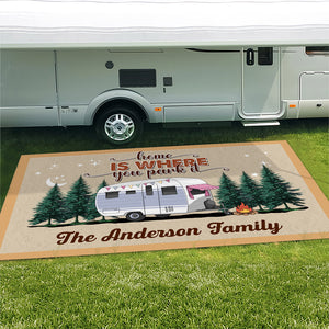 The Best Memories Are Made Camping Personalized Camping Patio Rug, Patio Mat CH07 896192