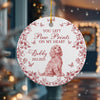 Custom Dog Breeds You Left Paw Prints On My Heart Chinoiserie Toile De Jouy Style Personalized Memorial Ceramic Ornament HO82 894836