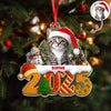 Custom Cat Christmas Cake Crew Photo - Personalized Acrylic Ornament CH07 899706