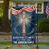 Custom Family Name Blessed to See 200 & 250 Years Bicentennial Semiquincentennial Christian Garden Flag HO82 901936