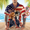 Custom Dog Photo American Patriot Hawaii Shirt TH10 898875