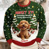 Custom 3D Cute Dog Christmas Would Be Boring Without Me Ugly Sweater LM32 897187