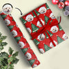 Funny Dog Santa Face Wrapping Paper We Wish You A Merry Christmas Wrapping Paper CH07 895472