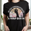 Personalized Never Underestimate A Golf Dad Dark Shirt LM32 897623