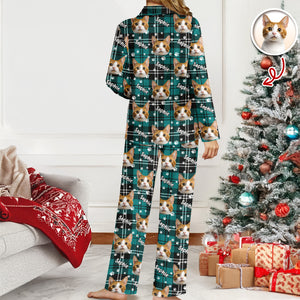 Custom Pet Face Name Christmas Pajamas Gift For Pet Lovers CH07 899950