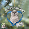 Custom Cat Photo Forever In My Heart Memorial Acrylic Ornament HA75 897522