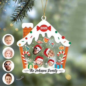 Custom Family Face With Pet Christmas Shaker Ornament CH07 896916