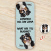 What Are You Reading - Custom Dog Photo Leather Magnetic Bookmark For Book Lovers, Dog Lovers CH07 899528