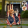 Custom Dog Photo American Patriot Garden Flag HO82 901248