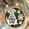 Merry Woof-Mas To The Best Dog Mom Personalized 2-Layered Wooden Ornament CH07 896894