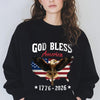 Patriotic 250th Anniversary God Bless America Eagle 1776–2026 Dark Shirt HO82 900994