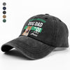 Custom Photo World's Greatest Dog Mom No.1 Washed Denim Baseball Cap LM32 895565