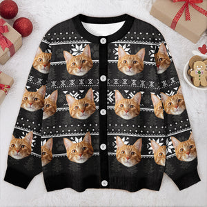 Custom Funny Photo May Your Christmas Be Hairy And Bright Cardigan HO82 900274