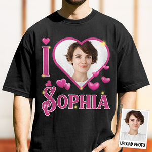 Custom Photo I Heart Comfort Shirt Gift For Couple LM32 897471