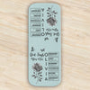 Gods Says I Am Name In Bible Toile De Jouy Style - Personalized Leather Magnetic Bookmark CH07 899538