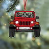 Personalized Dog On Car Acrylic Ornament For Dog Lovers TH10 894441