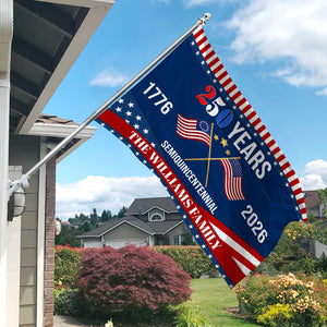 America 250th Semiquincentennial Anniversary House Flag CH07 910142