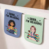 Shhh....I'm Reading Personalized Leather Magnetic Bookmark Funny Gifts For Book Lovers CH07 899490